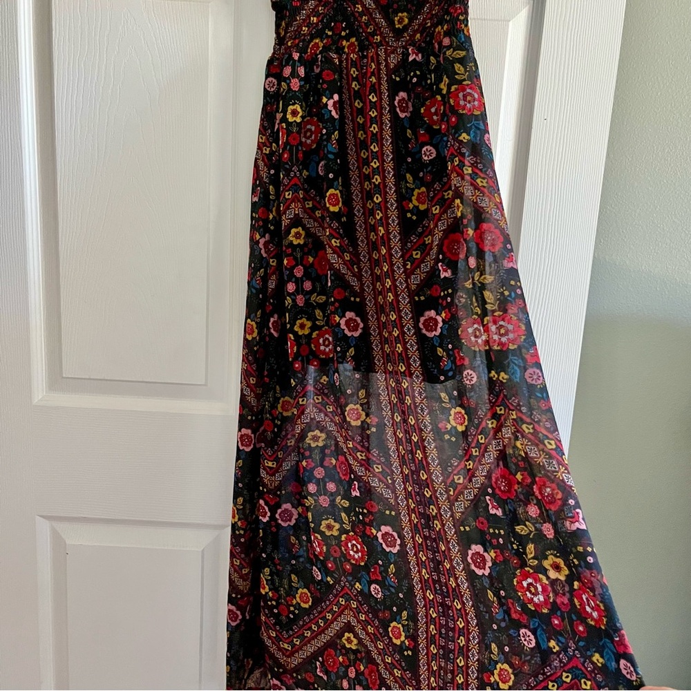 Xhilaration Multicolor Floral Maxi Dress Size XS - EUC - Picture 3 of 12